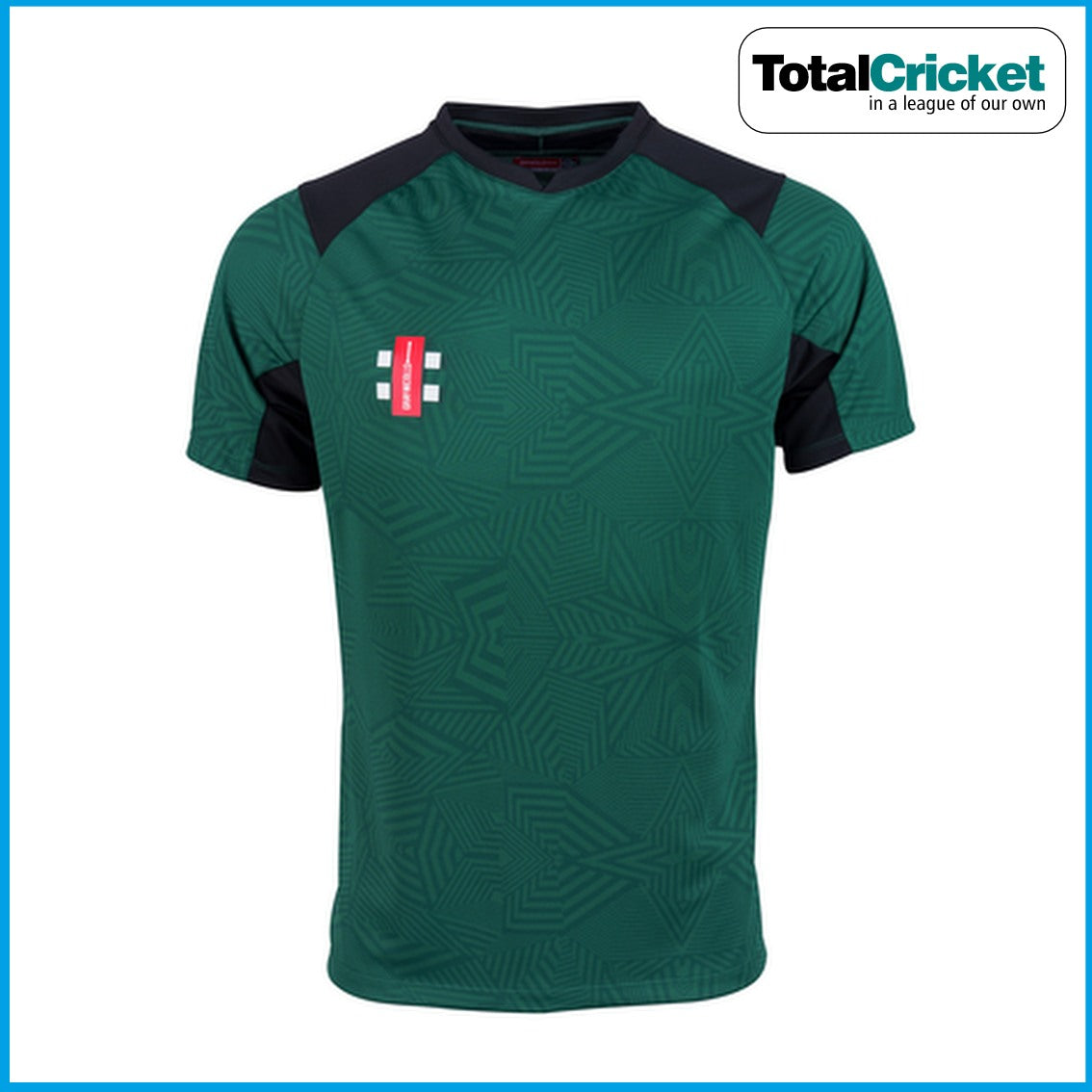 Gray Nicolls 2025 Pro T20 Short Sleeve Adult Shirt GREEN / BLACK