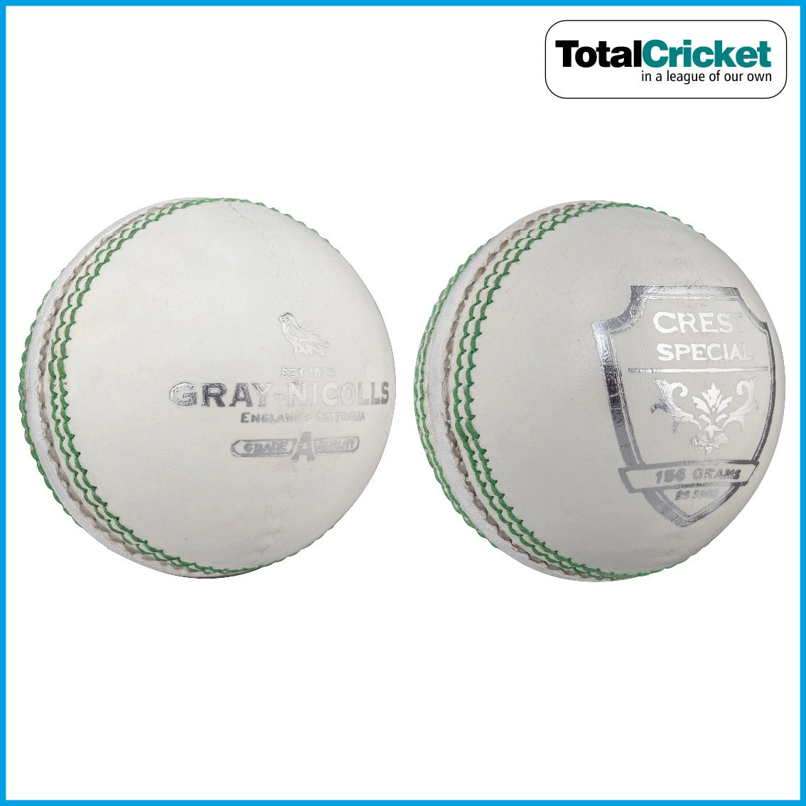 Gray-Nicolls 2023 WHITE Crest Special Cricket Ball