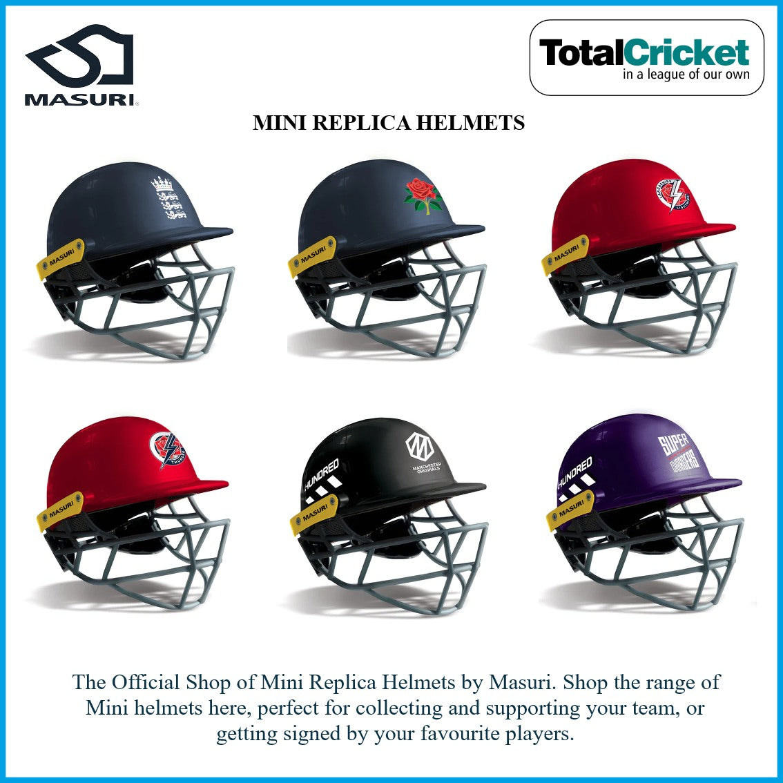 MASURI 2024 MINI REPLICA HELMETS TotalCricket
