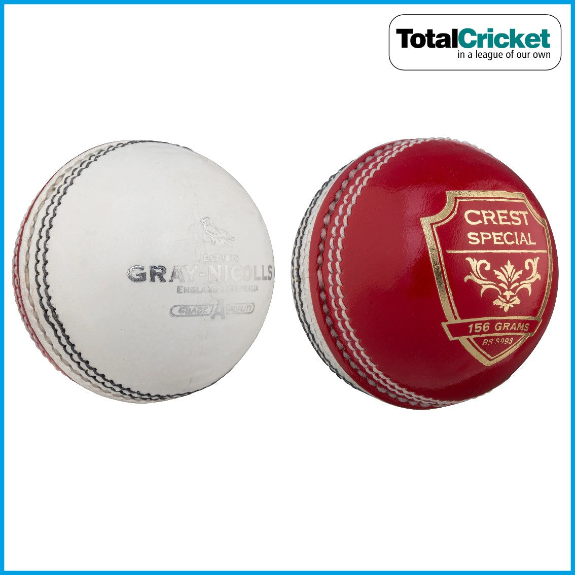 Gray-Nicolls 2023 RED / WHITE Crest Special Cricket Ball