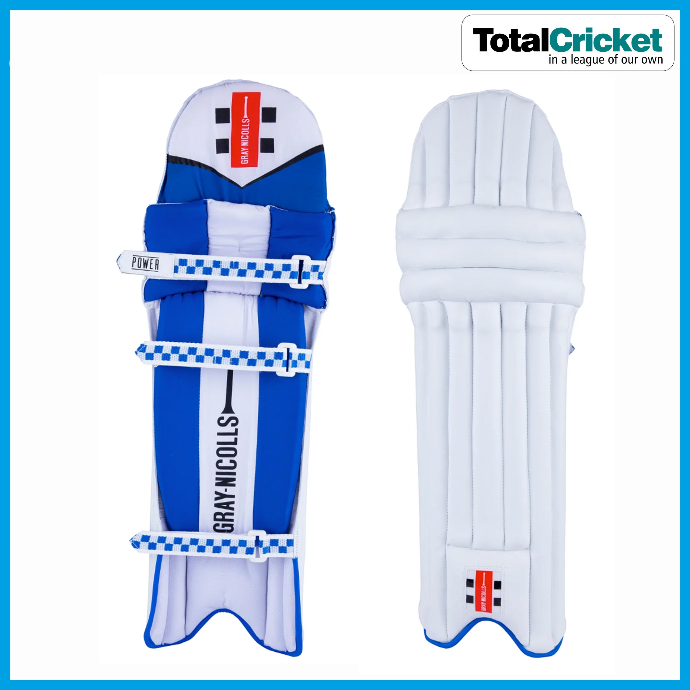 GN 2024 POWER JUNIOR Batting Pads (Blue)