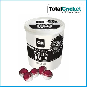 GM SKILLS BALL BUCKET OF 24 RED/WHITE