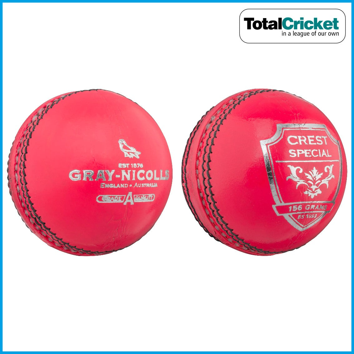 GrayNicolls 2023 PINK Crest Special Cricket Ball TotalCricket