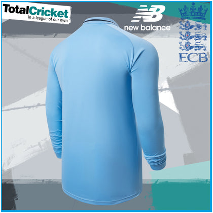 New Balance 2021 England Cricket Long Sleeve ODI Replica Shirt TotalCricket