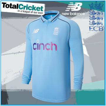 New Balance 2021 England Cricket Long Sleeve ODI Replica Shirt